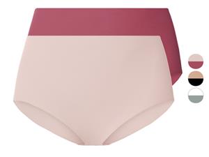 esmara 2 dames lasercut slips (XXL (52-54), Beige/zwart)