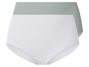 esmara 2 dames lasercut slips (XL (48/50), Mint/wit)