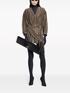 Balenciaga Gedrapeerde mini-jurk met glitters - Zwart