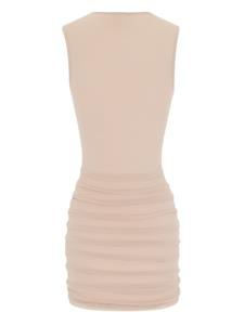 saintlaurent Saint Laurent Mini-jurk met ruches - Beige