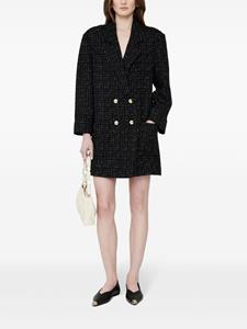 aninebing ANINE BING Tweed mini-jurk - Zwart