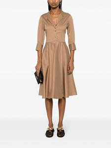 blancavita Blanca Vita Popeline blousejurk - Bruin