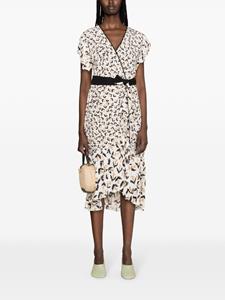 dvfdianevonfurstenberg DVF Diane von Furstenberg Violla wikkeljurk met bloemenprint - Wit
