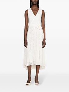 dvfdianevonfurstenberg DVF Diane von Furstenberg Helena midi-jurk met kant - Beige