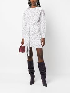 MARANT ÉTOILE Mini-jurk met abstract patroon - Wit