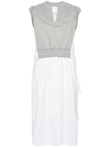 3.1philliplim 3.1 Phillip Lim Gelaagde midi-jurk met jersey vlak - Wit
