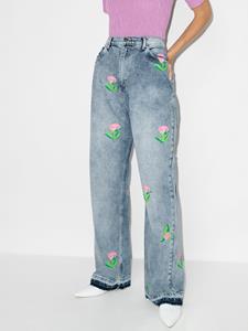 natashazinko Natasha Zinko Jeans met wijde pijpen - Blauw