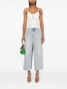 DARKPARK Erika denim midi-rok - Blauw
