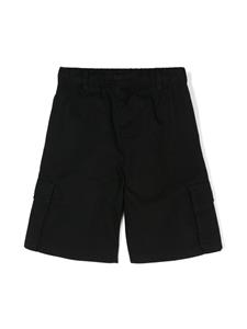 John Richmond Junior Cargo shorts met logoprint - Zwart