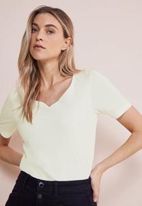 STREET ONE T-Shirt QR shirt w.heart neckline shap