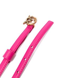 PINKO Leren riem met logoplakkaat - Roze