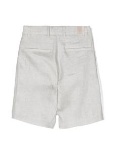 eleventykids Eleventy Kids Shorts met logopatch - Beige
