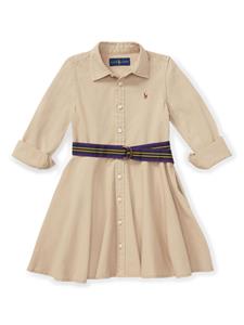 poloralphlaurenkids POLO RALPH LAUREN KIDS Katoenen shirtjurk - Bruin