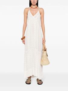 TWINSET Georgette jurk met pailletten - Wit