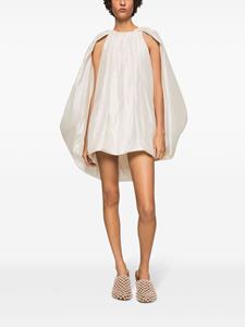 Stella McCartney Bubble cape-effect minidress - Wit
