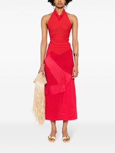 cultgaia Cult Gaia Midi-rok met patchwork - Rood