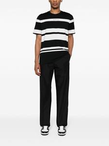 Moncler Straight broek met logopatch - Zwart