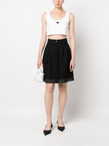 chanelpre-owned CHANEL Pre-Owned 2000s bouclé rok - Zwart