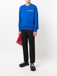Alexander McQueen Sweater met logopatch - Blauw