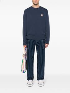 maisonkitsuné Maison Kitsuné Katoenen sweater met vossenpatroon - Blauw
