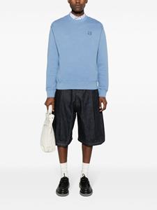 maisonkitsuné Maison Kitsuné Sweater met logopatch - Blauw
