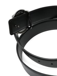 justcavalli Just Cavalli Leren riem met logogesp - Zwart
