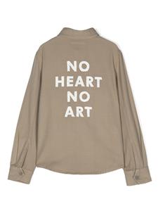 Zadig & Voltaire Kids Katoenen shirt met logopatch - Groen