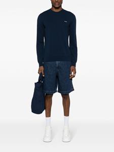 A.P.C. Trui met geborduurd logo - Blauw