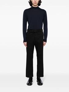 John Smedley mock neck fine-knitted jumper - Blauw