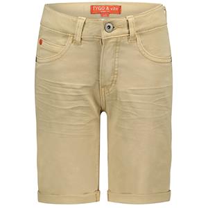 TYGO & Vito-collectie Korte broek stretch twill (sand)