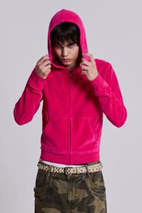 Jaded Man Low Life Hot Pink Velour Hoodie