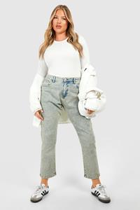 Boohoo Plus Basic Stretch Skinny Jeans, Vintage Wash