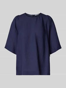 seidensticker Shirtbluse Schwarze Rose Kurzarm Rundhals Uni