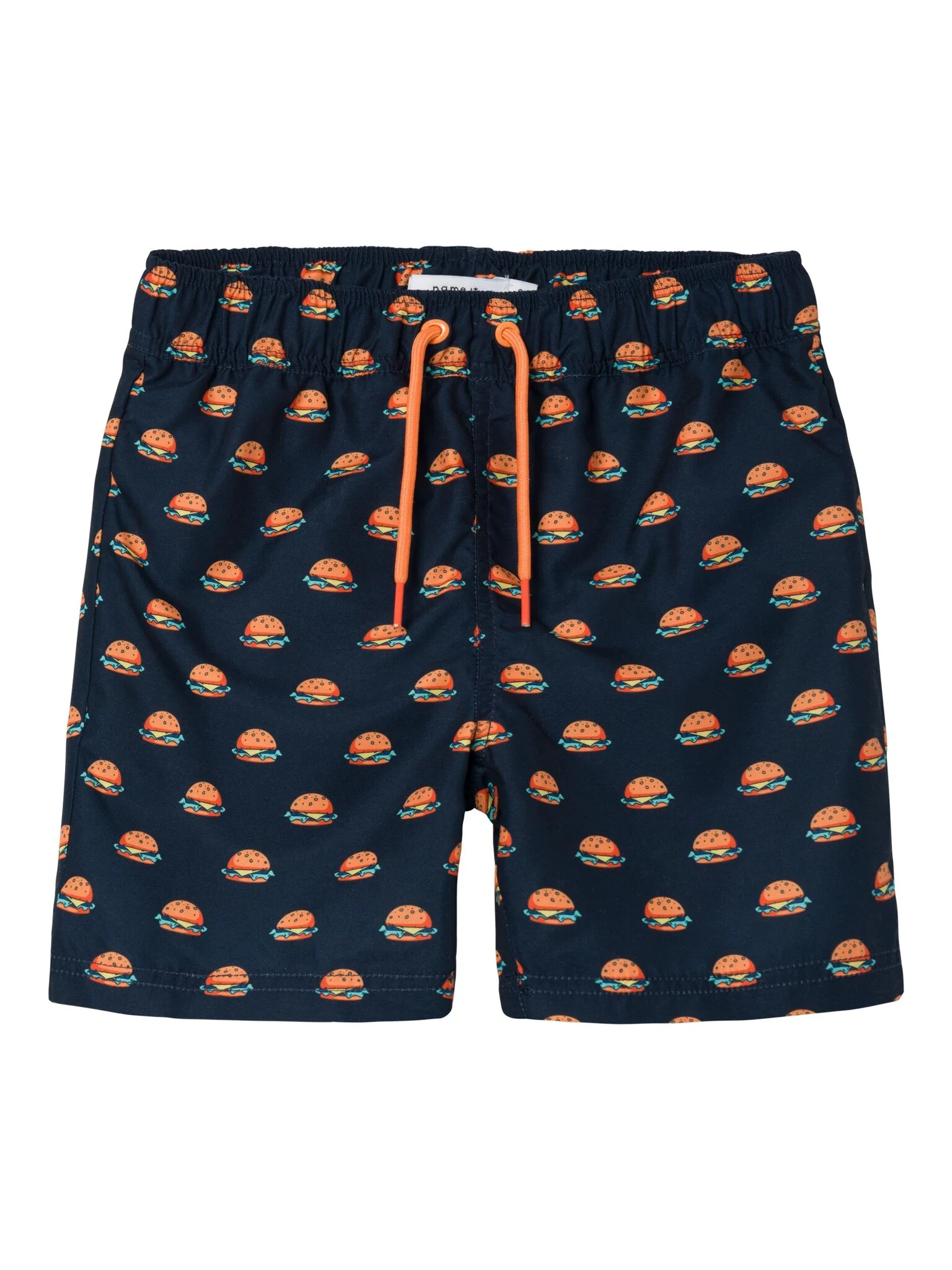 Name It Jongens zwemshort kinderen nkmzaddi hamburger print donker