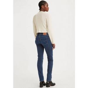 Dames Levis 312 Shaping Slim Cool Planet Blue Jeans in Donkerblauw