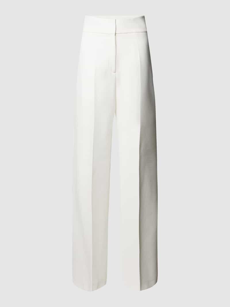 Women's Hugo Himia Regular-Fit Flared-Leg Trousers in Natural