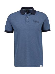 LERROS Poloshirt in Melange-Optik