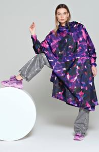 Rainkiss Damen vegan Poncho City Lights Lila