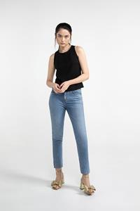 LOVJOI Damen vegan Jeans Pauleena Authentic Blau