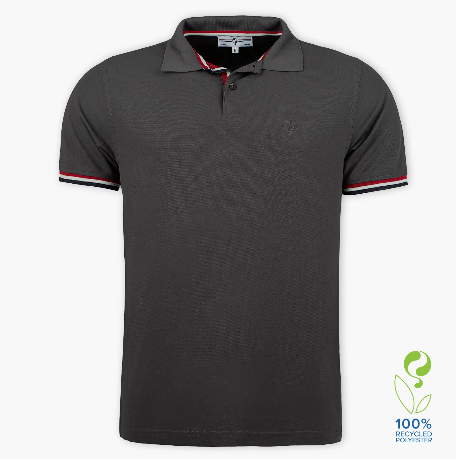 Quick-Q1905 Heren polo Matchplay | Donkergrijs
