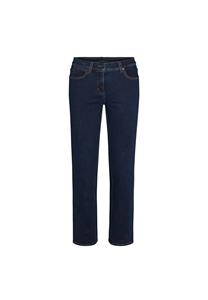 LAURIE Damen vegan Jeans Marple Straight Mittellang Dunkelblau Denim