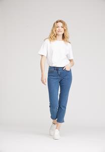 LAURIE Damen vegan Jeans Christie Regular Crop Blue Denim
