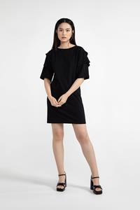 LOVJOI Damen vegan Kleid Palominta Schwarz