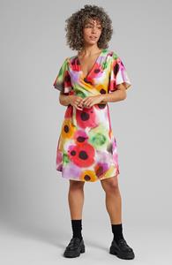 DEDICATED Damen vegan Wickelkleid Kungsham Abstrakte Blumen