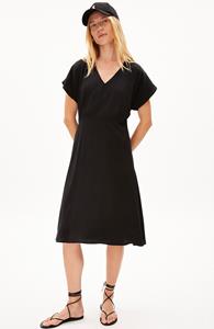 ARMEDANGELS Damen vegan Kleid Aalbine Schwarz