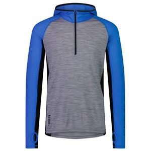 Mons Royale  Temple Merino Air-Con Hood - Merinoshirt, grijs