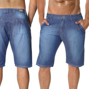 Pbezler Herren Jeans Shorts 012 W29 blauw