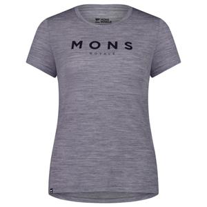 Mons Royale Kurzarmshirt Mons Royale W Icon Tee Print Damen Kurzarm-Shirt