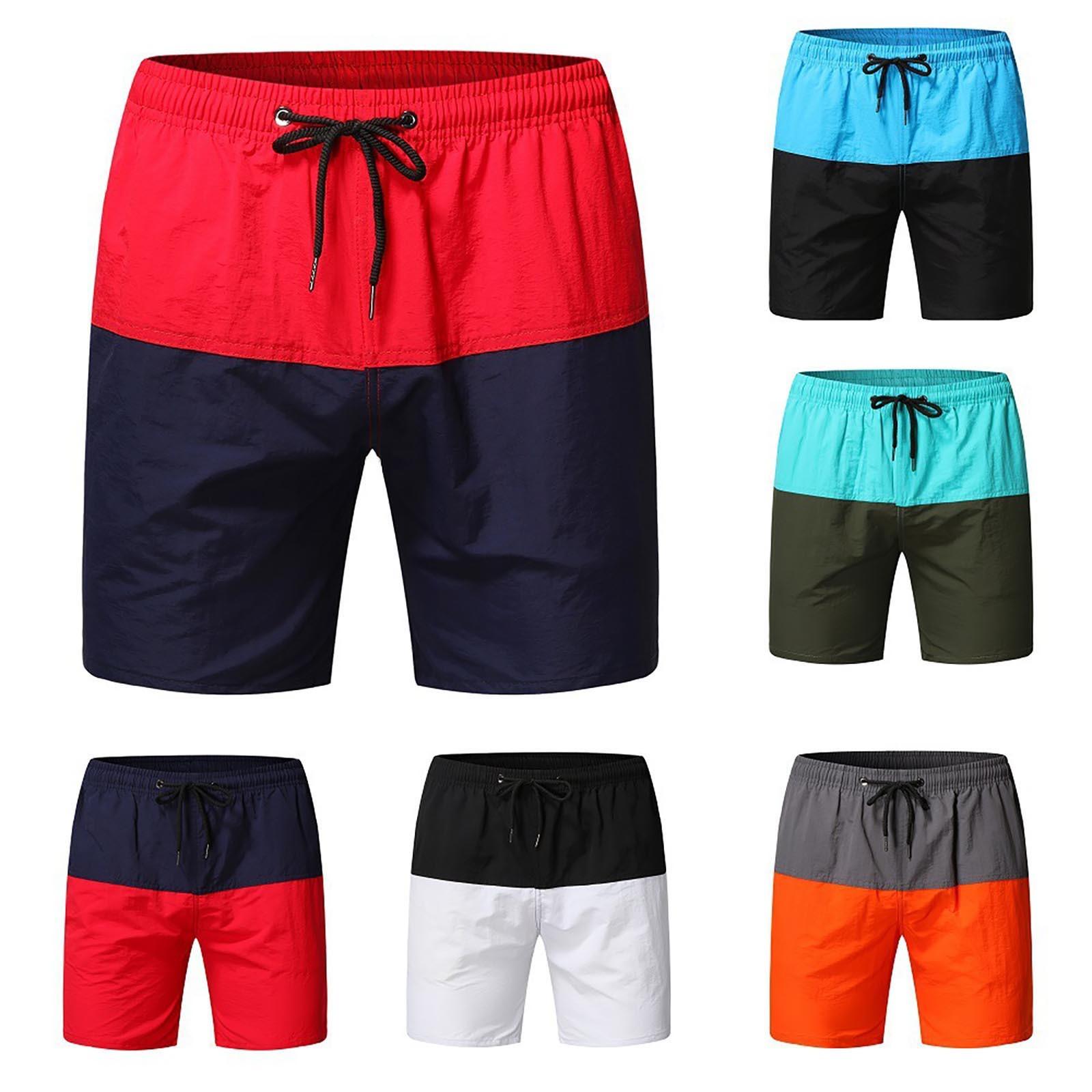 Viva La Vida Fashionable Men's Summer Outdoor Beach Sports Casual Color Matching Shorts