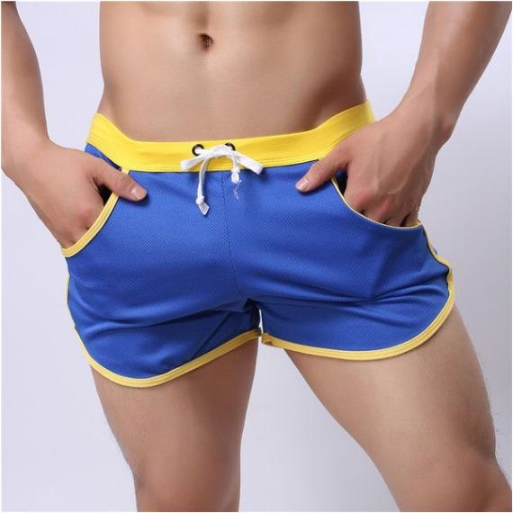 FengFeng Net Breathable Loose Home Thin Section Sports Shorts Three-quarter Pants Running Shorts
